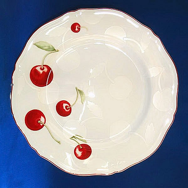 リチャードジノリ ボンジョルノ チェリー柄 トレイ 大皿 お菓子皿 直径25cm